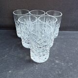 6 Verres à vodka – Cristal taillé