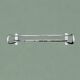 Large vintage aluminum wall coat rack