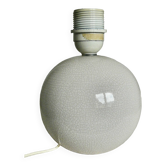 Lampe boule faïence blanche craquelée vintage