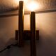 Lot of 4 golden wall lamps