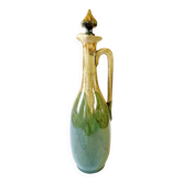 Cruche à Calvados en grès flambé, signée François Labbé, ca. 1950