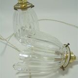 Pair of glass pendant lights