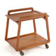 Sika mobler trolley 'Knebel' with reversible top - danisg design in teak