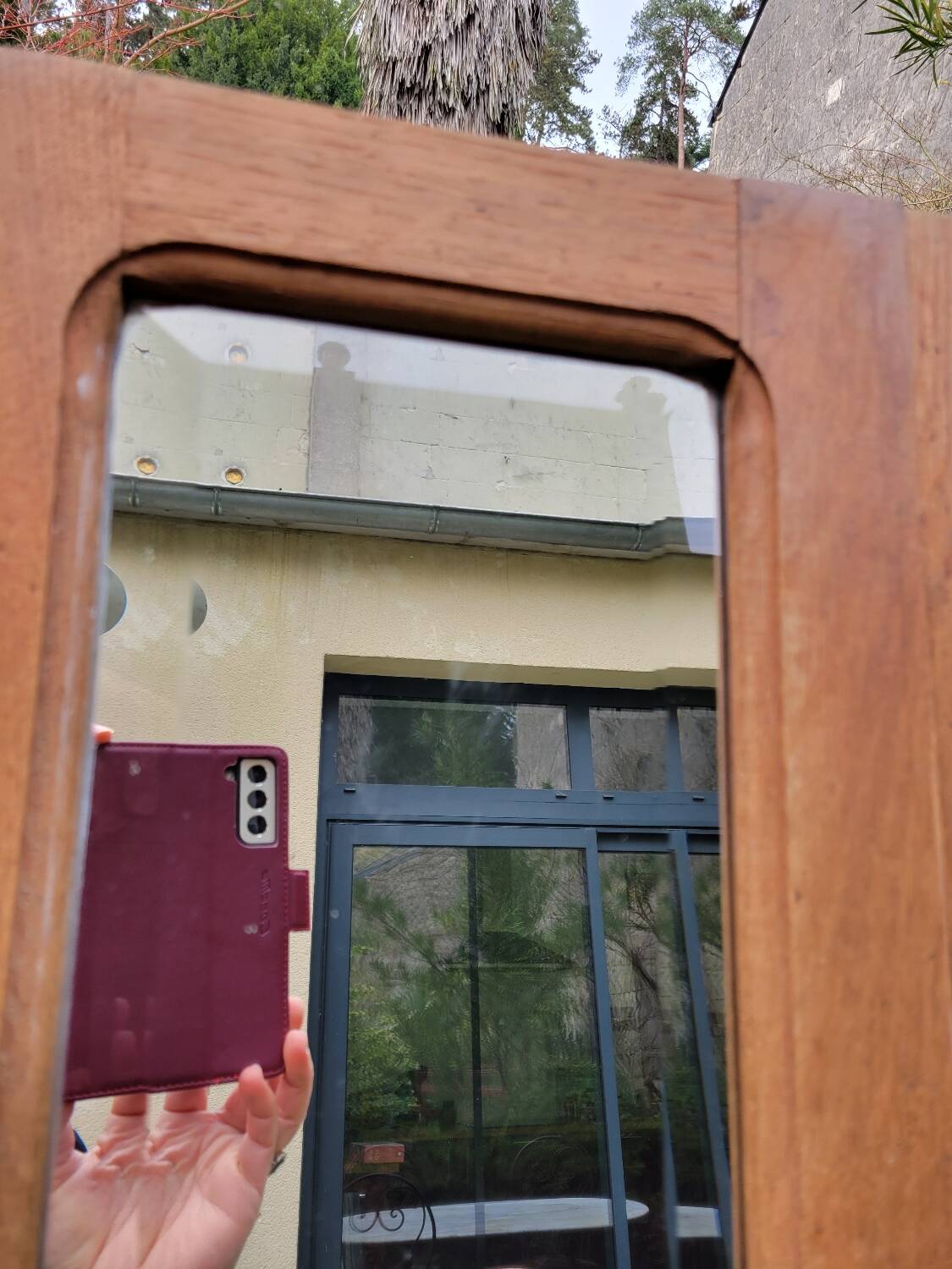 Double beveled mirrored closet doors