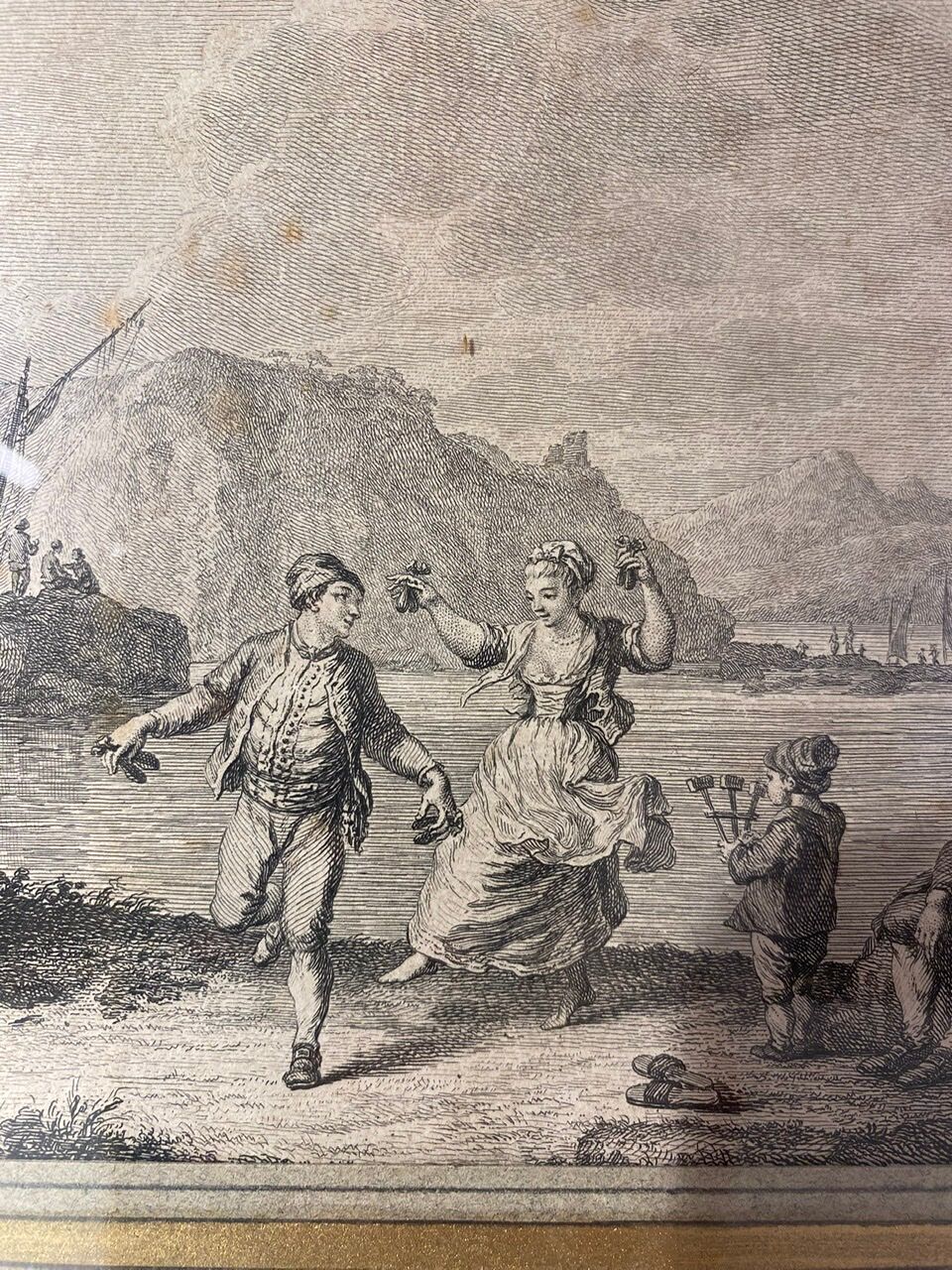 Lithographed plate, the troubadours, nineteenth century