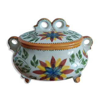 Handmade vintage ceramic soup kitchen