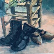 Oil on canvas campaign stage