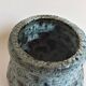 Blue ceramic vase vallauris