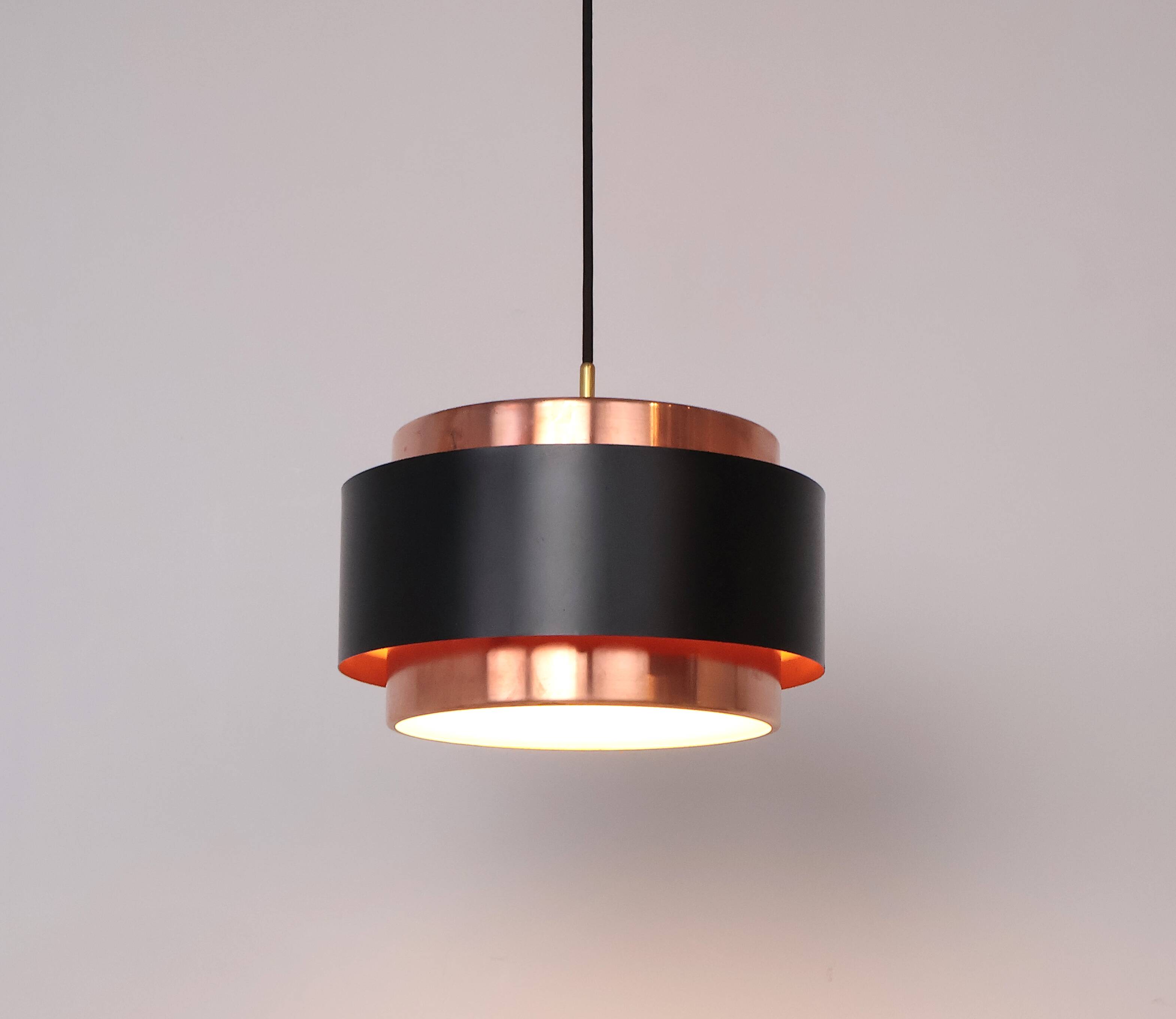 Saturn Pendant in Copper by Jo Hammerborg for Fog & Mørup, 1960s