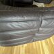 Togo corner sofa in Indiana Ink leather (2 two-seater benches and 1 corner piece)