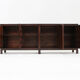Vintage brutalist sideboard carved solid wood Spain 1960s