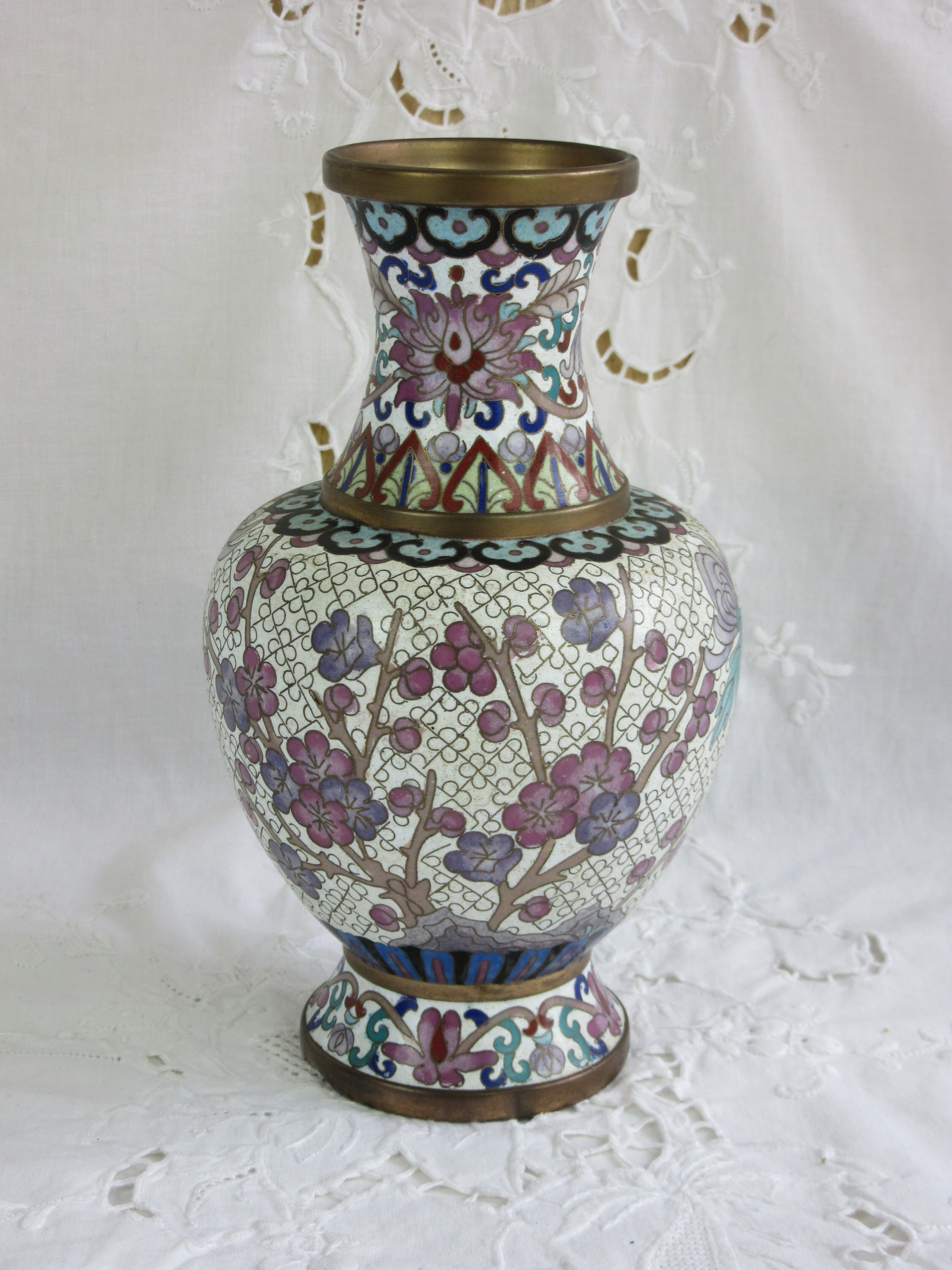 Siloed enamels vase