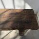 Brutalist Oak Bench – Unique Piece, 20th Century Folk Art