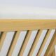Original restored two-seater Sofa, cream, teak, 1960s