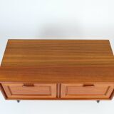 Vintage teak lowboard chest of drawers sideboard drawers 60s 70s