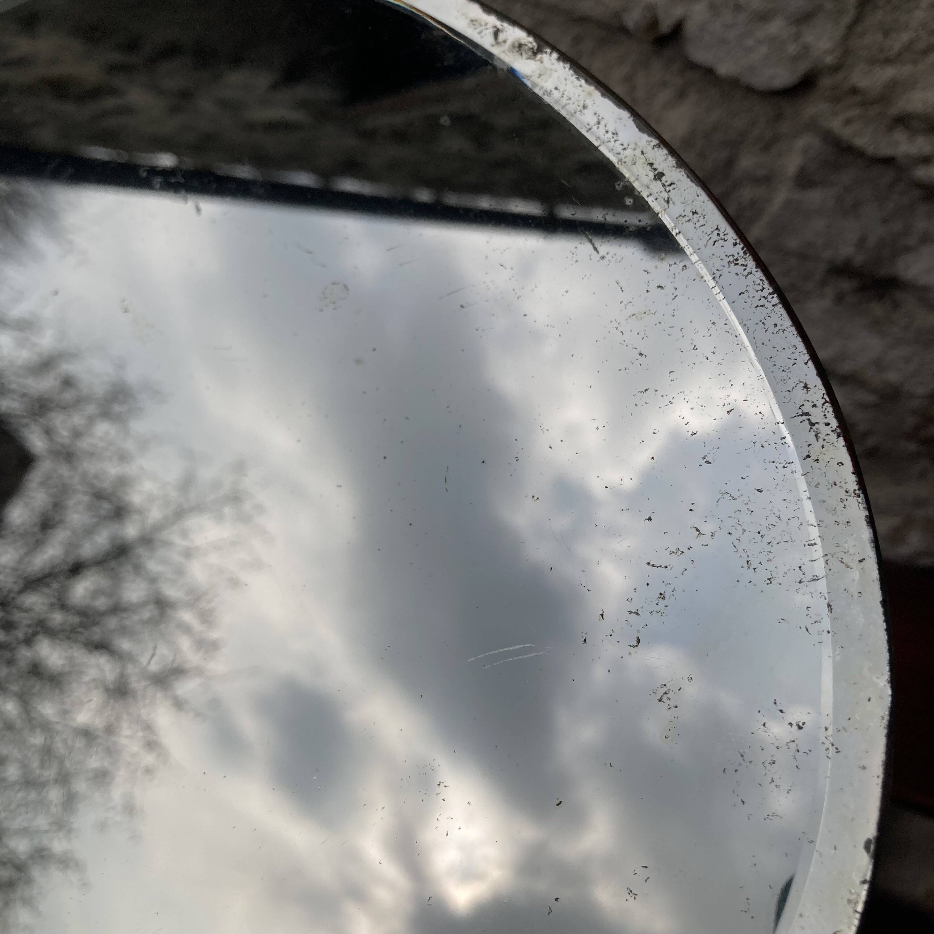 Miroir ancien biseauté