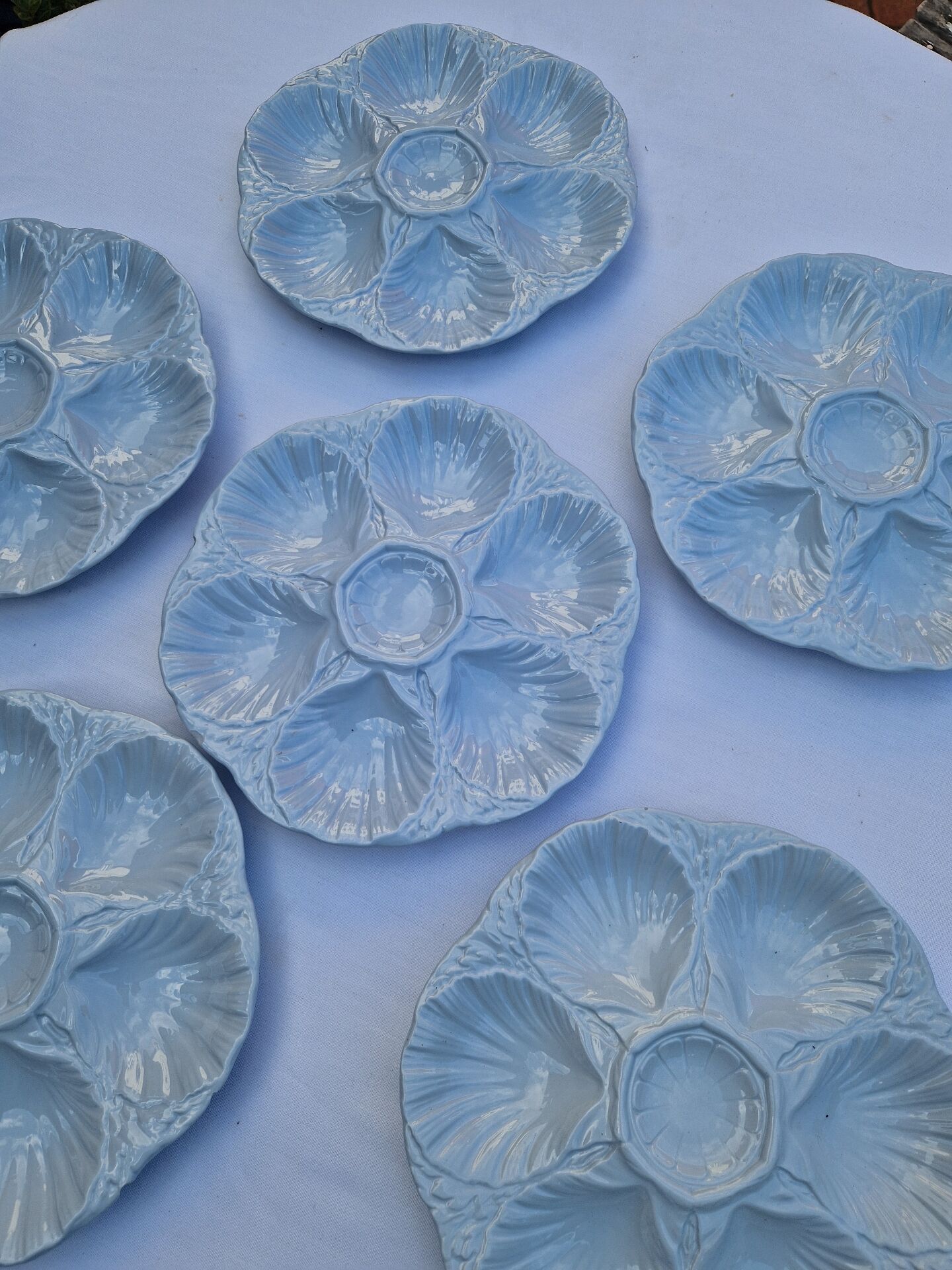 Set of 6 shell plates