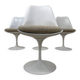 Lot de 4 chaises Tulip Knoll – Eero Saarinen – années 60/70