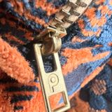 "Maximalist" 3-Seater Sofa 70s – Carved Velvet & Feathers