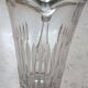 Crystal carafe grooves brand alexandre gelb foret en brie boussu belgium
