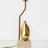 Philippe Jean Signed Brass Bird Table Lamp, Limited Edition 201/300, 1980