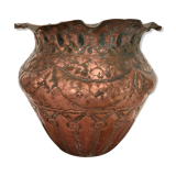 Old copper pot holder