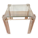 Coffee table, side table in plexiglass with a glass top.