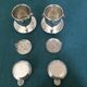 Duo of old coffee filters in silver metal Félix Frères