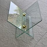 Vintage glass magazine holder