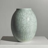 White ceramic vase by Roland Breton