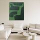 Green organic abstract 100x80cm by Bodasca