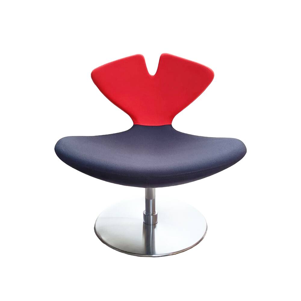 Chauffeuse rotative orange et anthracite