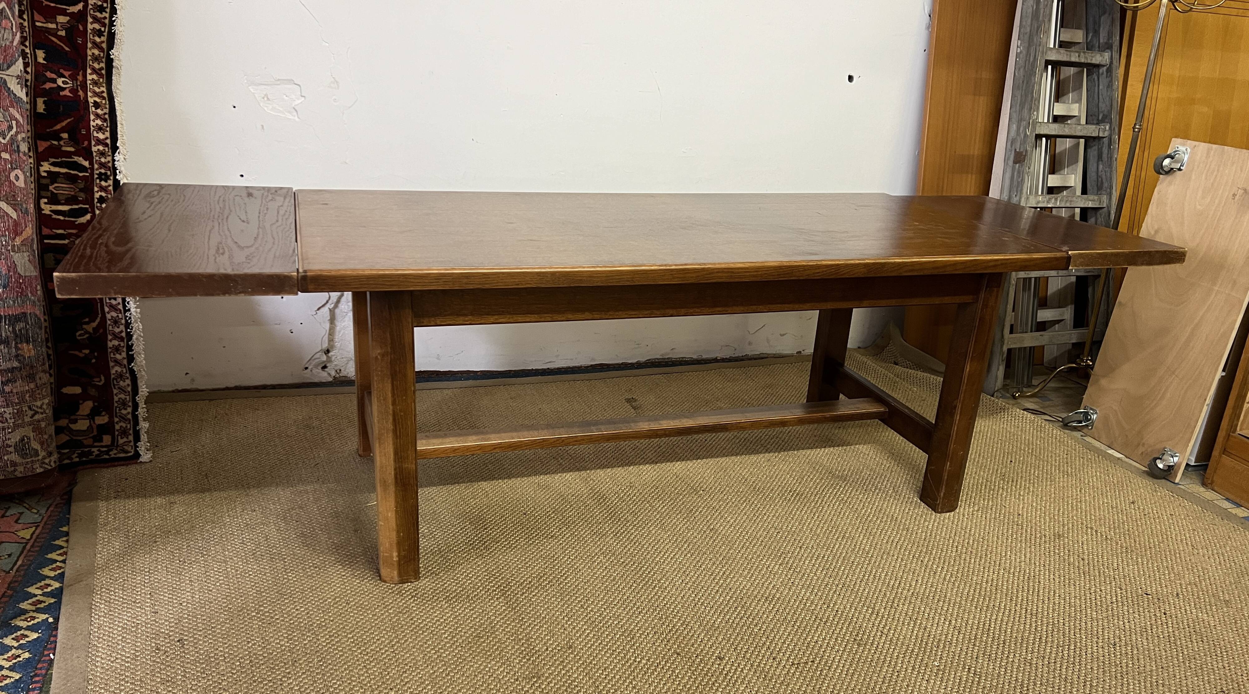 Vintage wooden farmhouse table