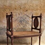 Louis XVI caned bench