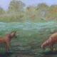Landscape with sheep