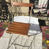 Wooden folding children's chair