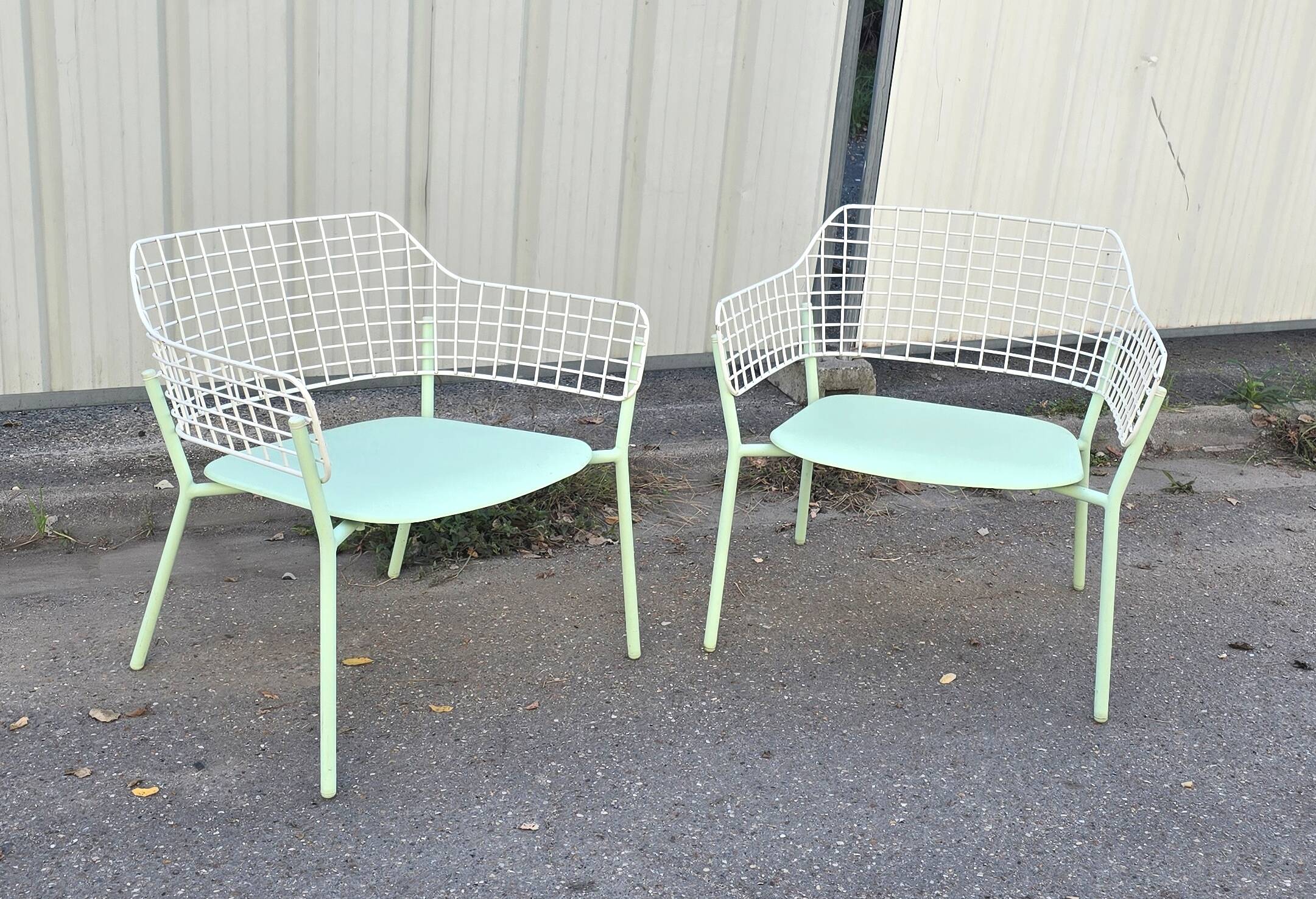 Pair of Lyze armchairs, EMU