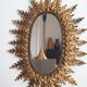Mirror sun gold metal 67 x 49
