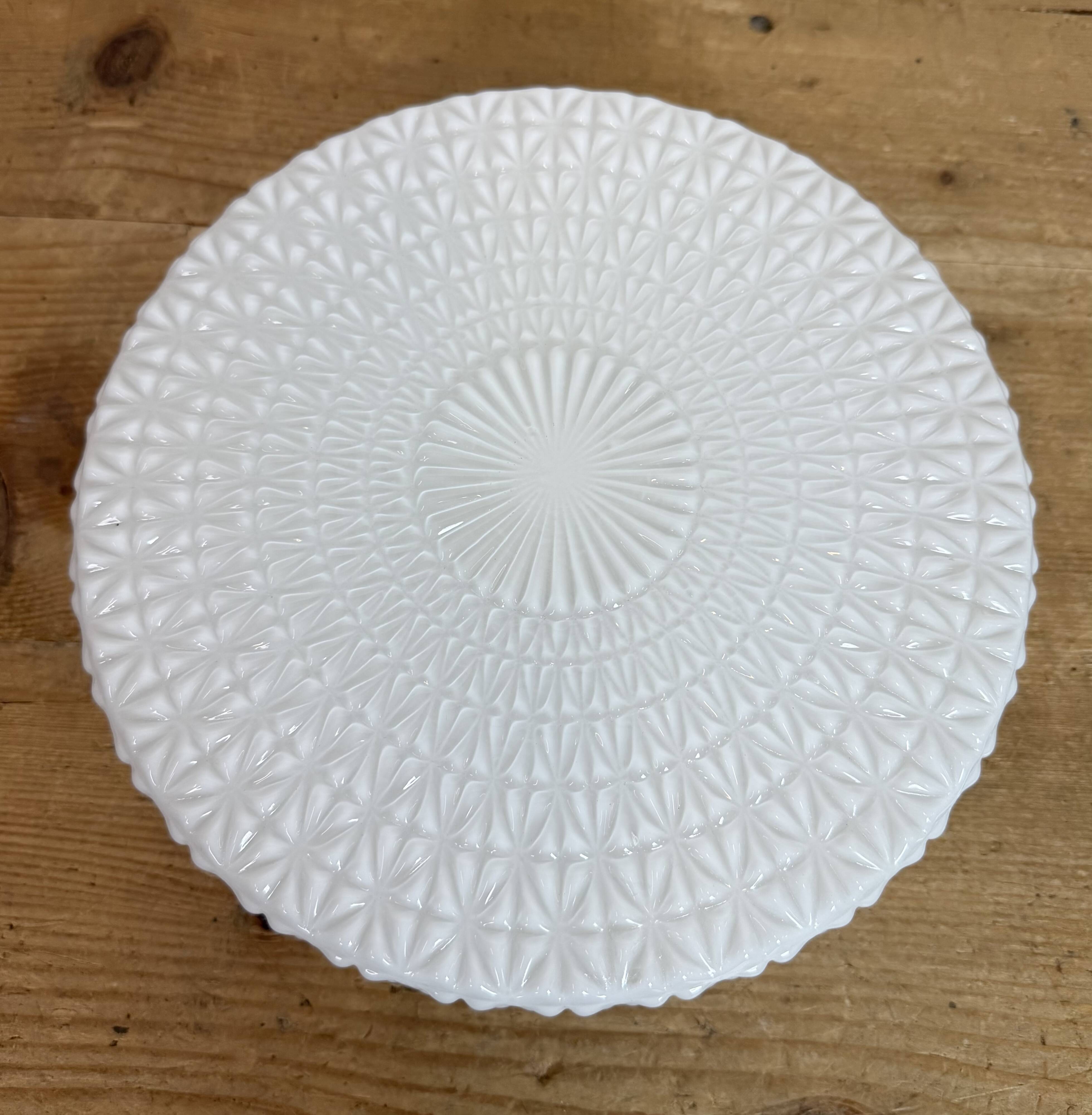 Vintage Wall Or Ceiling Light with Milk Glass, 1970s