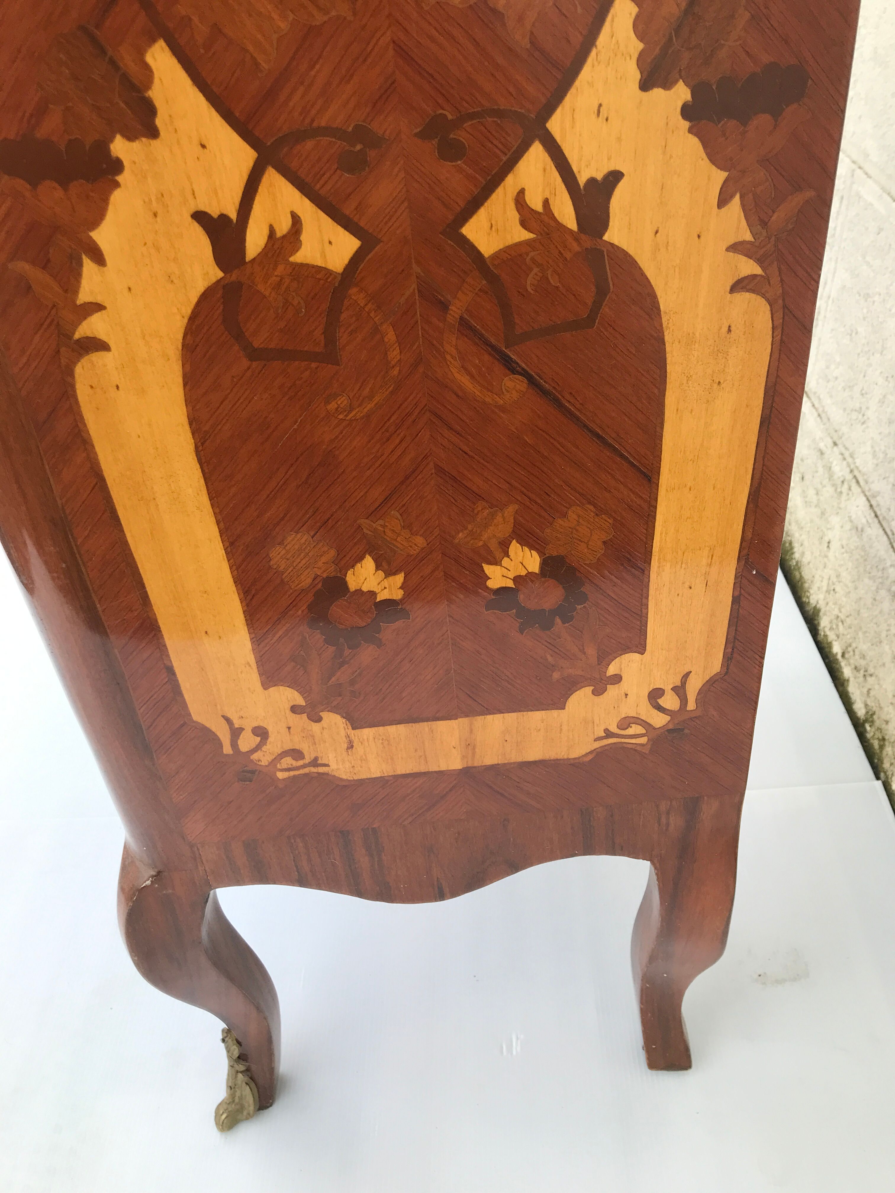 Semainier marqueterie  style louis xv