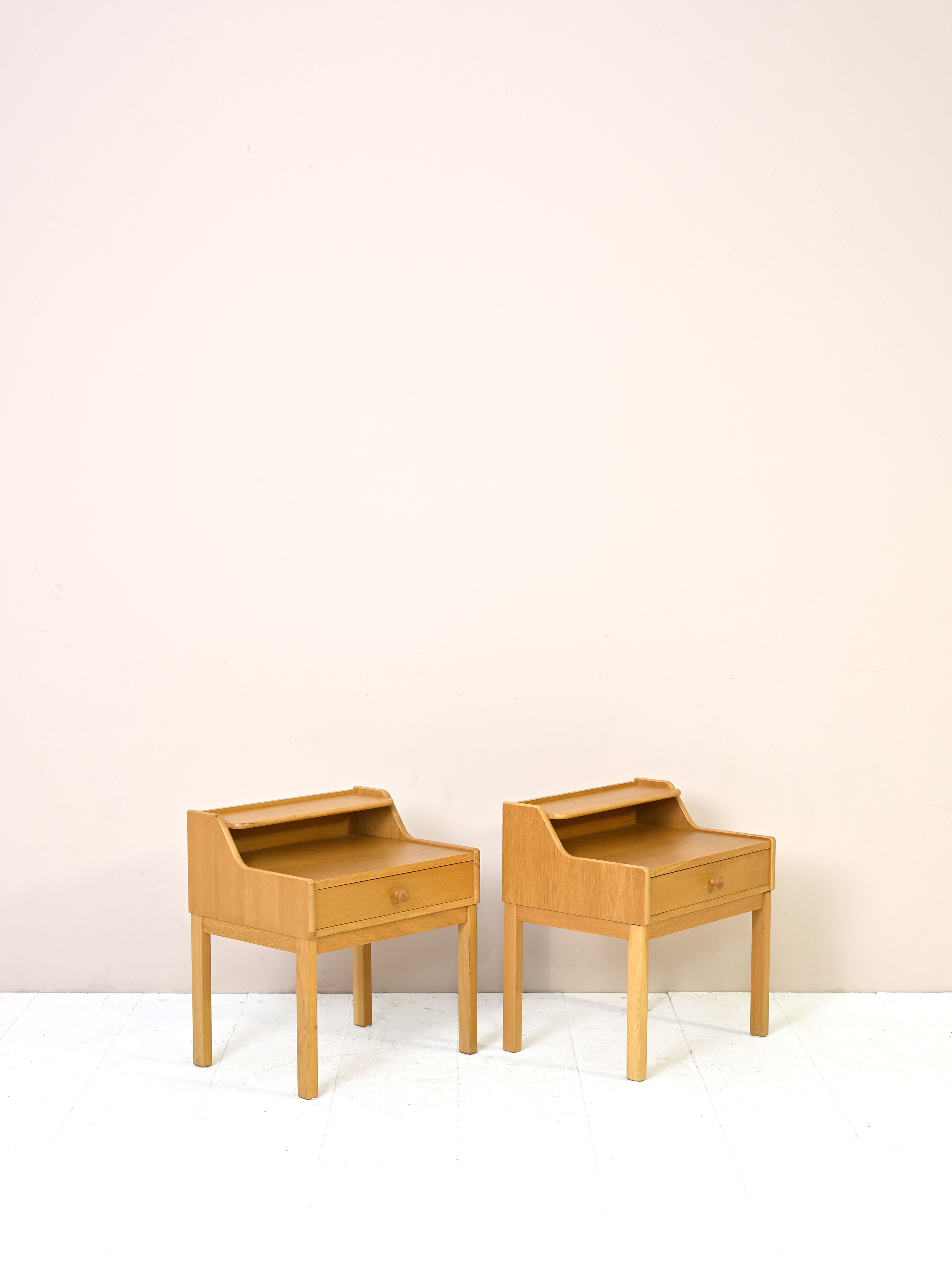 Nordic oak nightstands