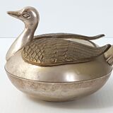 Bonbonniere 1970 vintage silver metal