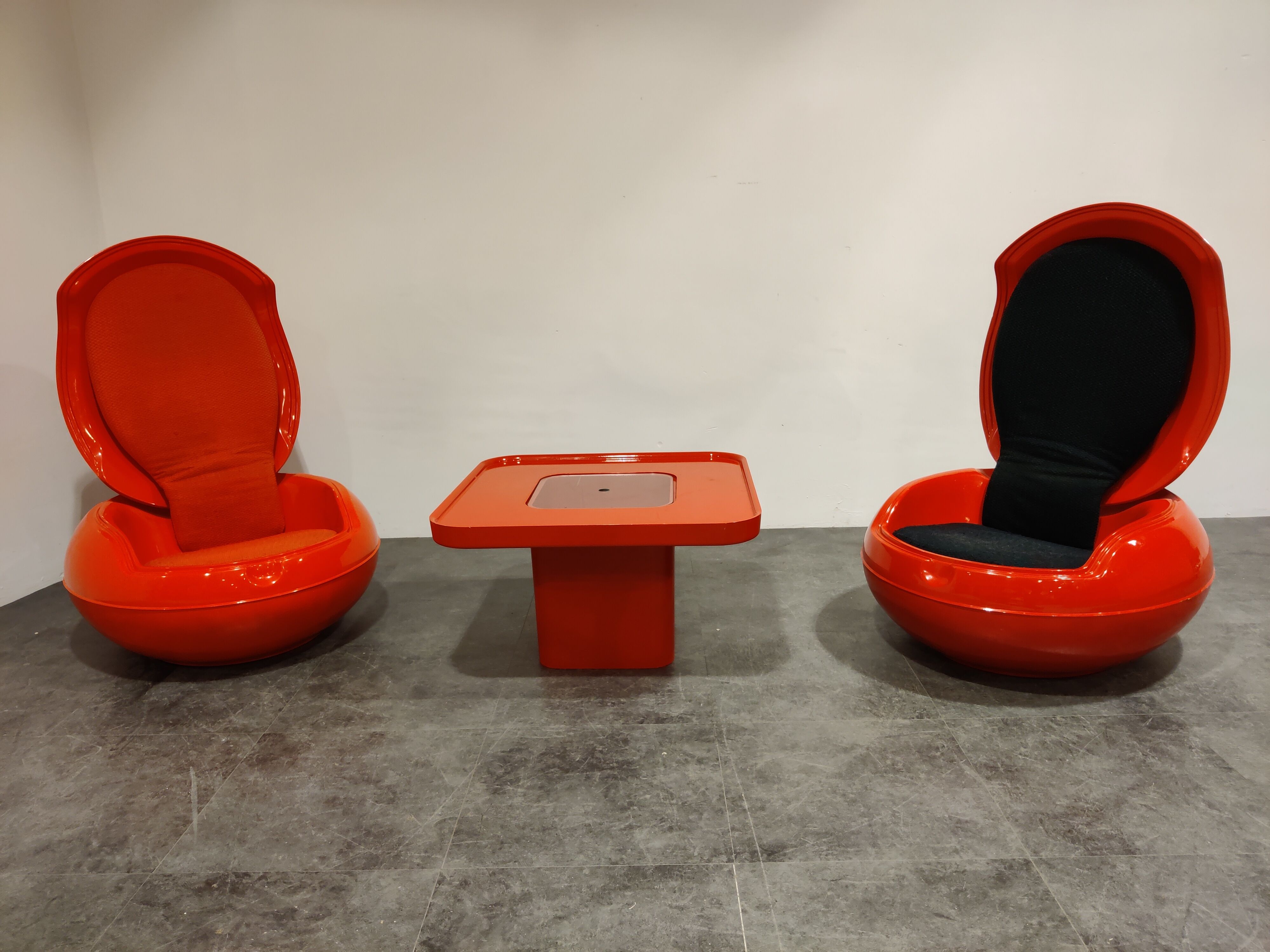 Peter Ghyczy egg chair set, 1960s