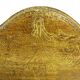 Vintage Florentine console in hand-painted and gilded wood. Year 50