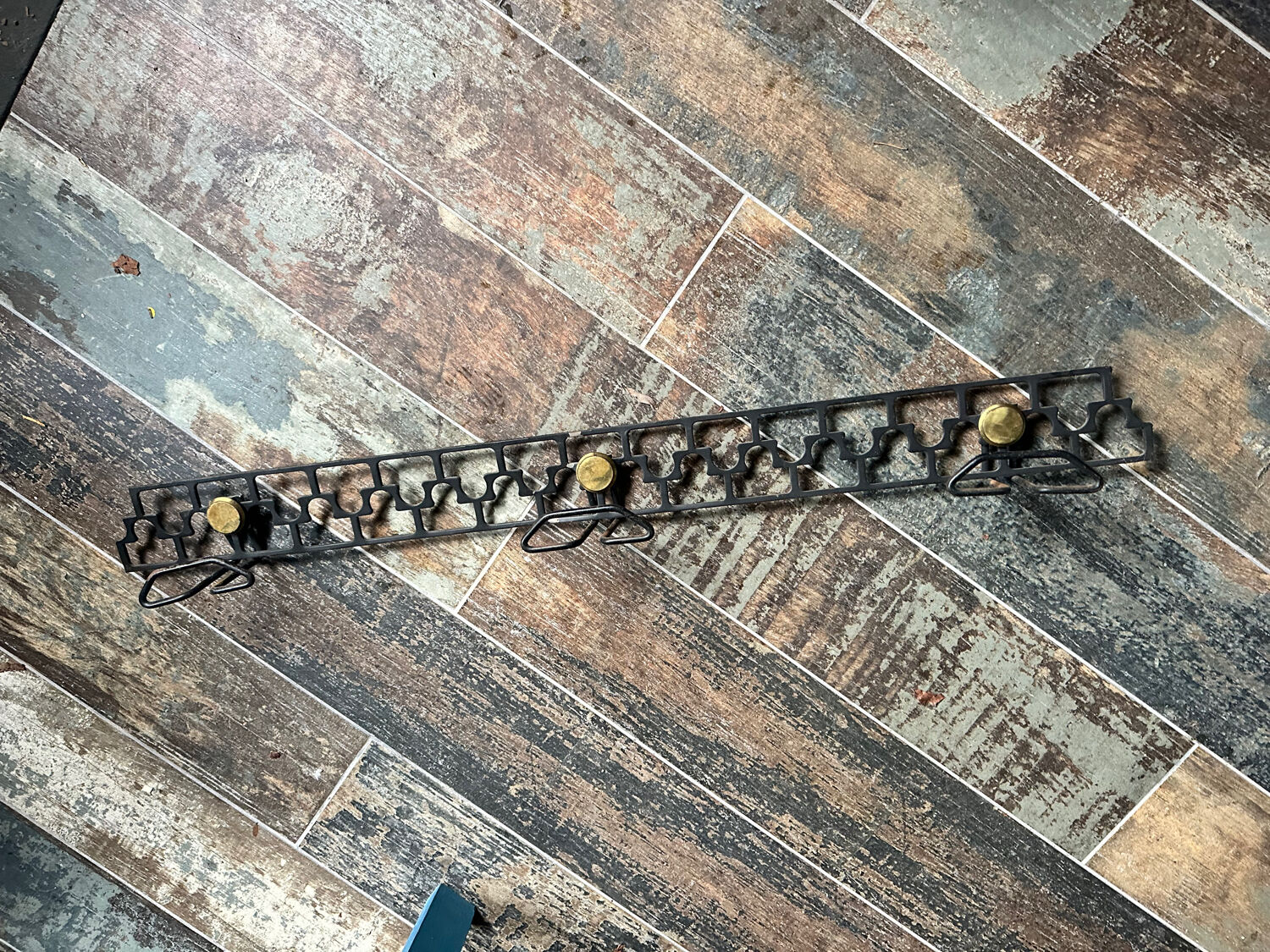 Vintage metal coat rack