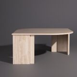 Vintage coffee table in 70s travertine