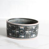 Vintage pottery with geometric patterns