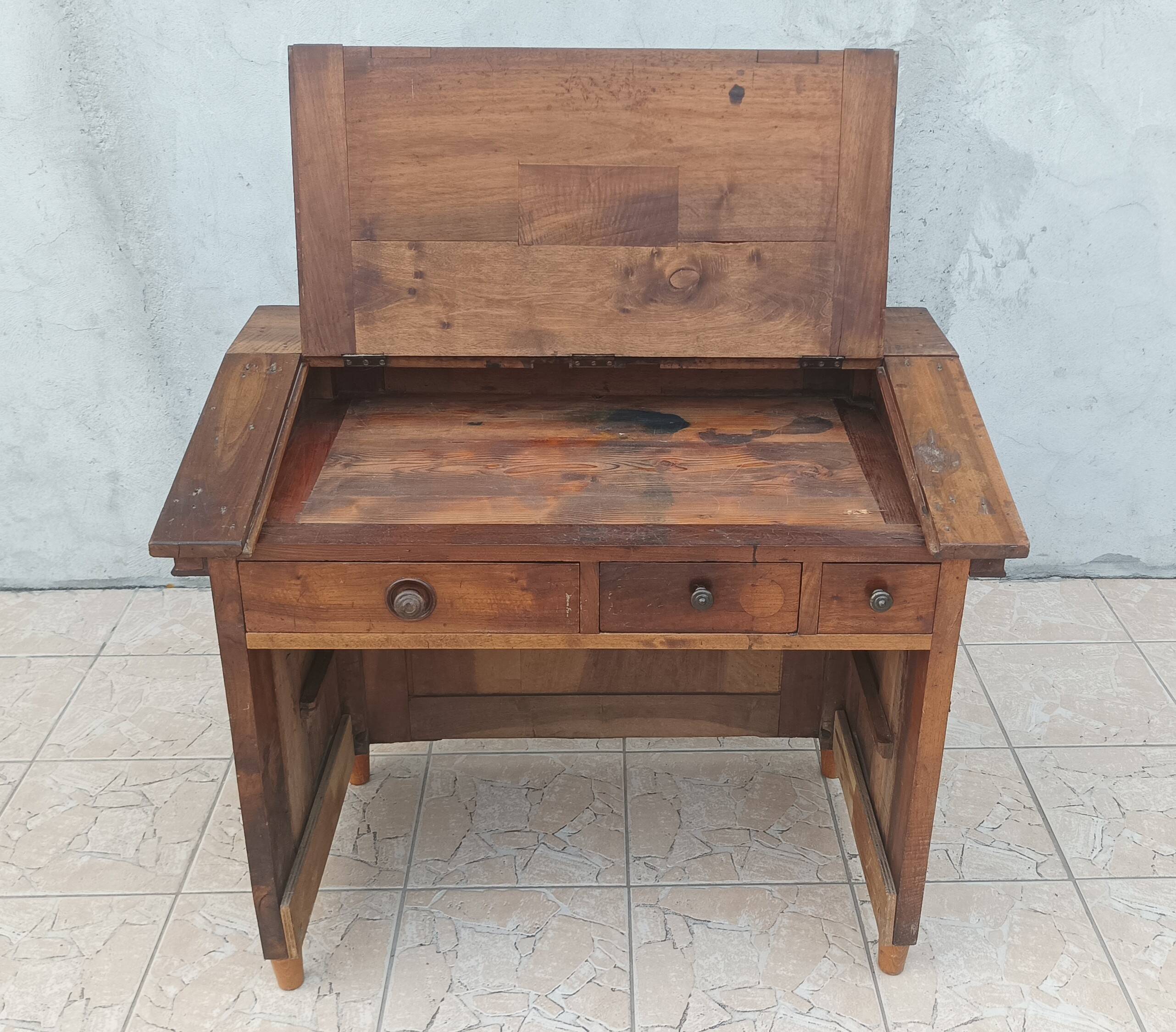 19th century walnut writing desk