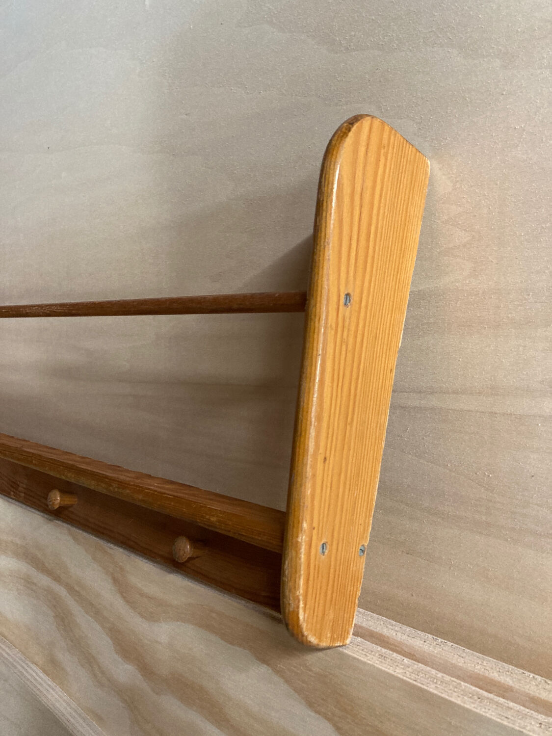 Wooden wall shelf 1980