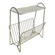 Metal wire and perforated sheet magazine rack